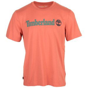 Timberland  Linear Logo Short Sleeve  Trička s krátkým rukávem Oranžová