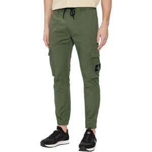 Calvin Klein Jeans  WASHED CARGO J30J324696  Kalhoty Zelená