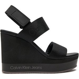 Calvin Klein Jeans  WEDGE WEBBING YW0YW01360  Lodičky Černá