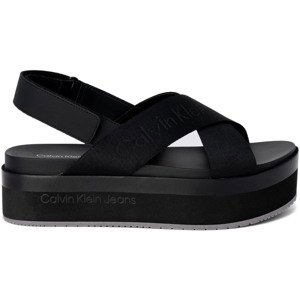 Calvin Klein Jeans  FLATFORM SLIN YW0YW01362  Sandály Černá