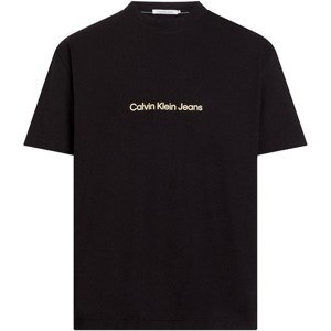 Calvin Klein Jeans  SQUARE FREQUENCY J30J325492  Polo s dlouhými rukáv Černá