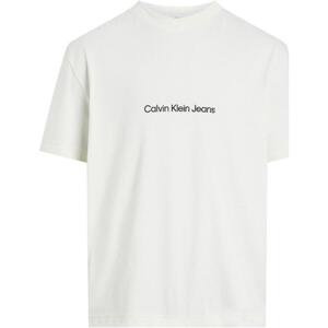 Calvin Klein Jeans  SQUARE FREQUENCY J30J325492  Polo s dlouhými rukáv Bílá