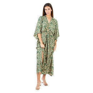 Isla Bonita By Sigris  Dlouhé Midi Šaty  Společenské šaty Zelená