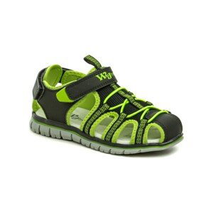Wojtylko  5S24440C černo zelené dětské sandály  Sandály Dětské Černá