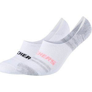 Skechers  2PPK Mesh Ventilation Footies Socks  Ponožky Bílá
