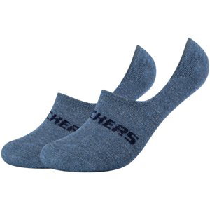 Skechers  2PPK Mesh Ventilation Footies Socks  Ponožky Modrá
