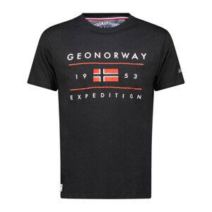 Geo Norway  SY1355HGN-Black  Trička s krátkým rukávem Černá
