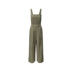 Only  Caro Linen Jumpsuit S/S - Deep Lichen  Overaly Zelená