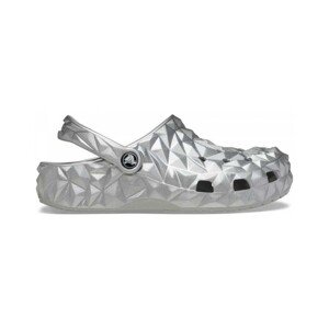 Crocs  Cls metallic geometric clog  Sandály Stříbrná