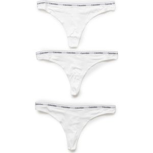 Calvin Klein Jeans  3 PACK (LOW-RISE) 000QD5209E  Kalhotky Bílá