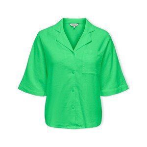 Only  Caro Loose Shirt S/S - Summer Green  Halenky Zelená