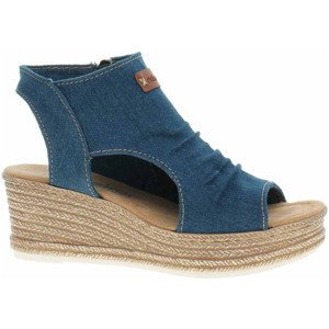 Rieker  Dámské sandály  68791-12 blau  Sandály Modrá