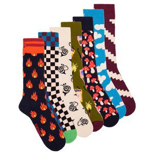 Happy socks  WILD WEEK SOCKS X7  Podkolenky