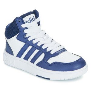 adidas  HOOPS 3.0 MID K  Tenisky Dětské Bílá