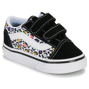 Vans  Old Skool V ANIMAL POP BLACK/MULTI  Tenisky Dětské Černá