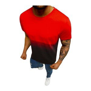 Ozonee  Pánské tričko Jorika červená  Trička s krátkým rukávem Červená