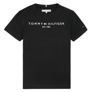 Tommy Hilfiger  ESSENTIAL TEE S/S  Trička s krátkým rukávem Dětské Černá