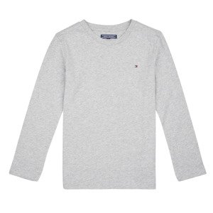 Tommy Hilfiger  BOYS BASIC CN KNIT L/S  Trička s dlouhými rukávy Dětské Šedá