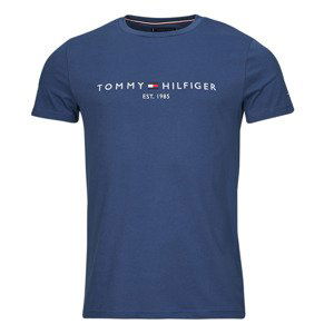 Tommy Hilfiger  LOGO TEE  Trička s krátkým rukávem Modrá