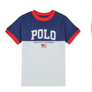 Polo Ralph Lauren  SS CN RINGER-KNIT SHIRTS-T-SHIRT  Trička s krátkým rukávem Dětské