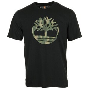 Timberland  Camo Tree Logo Short Sleeve  Trička s krátkým rukávem Černá