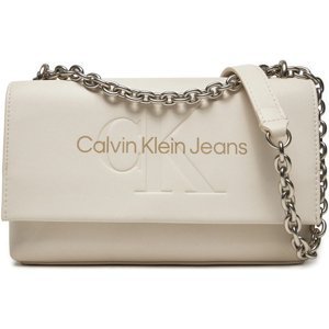 Calvin Klein Jeans  SCULPTED EW FLAP W/CHAIN25 MONO K60K612221  Tašky Béžová