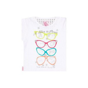 Miss Girly  T-shirt manches courtes fille FISTAR  Trička s krátkým rukávem Dětské Bílá