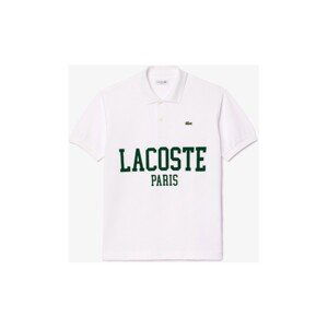 Lacoste  PH7419 SHORT SLEEVED RIBBED COLLAR  Košile s krátkými rukávy Bílá