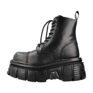 New Rock  MNEWMILI083 S21  Kotníkové boty Černá