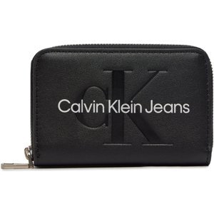 Calvin Klein Jeans  SCULPTED MED ZIP AROUND MONO K60K612255  Peněženky Černá