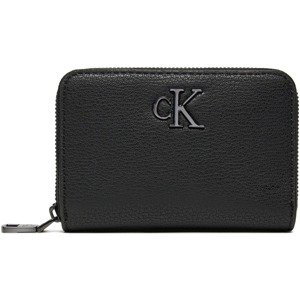 Calvin Klein Jeans  MINIMAL MONOGRAM MED ZIP AROUND K60K612262  Peněženky Černá