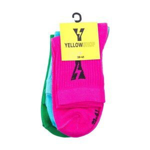 Yellow  PACK DE 3 THUNDER SOCKS  Ponožky