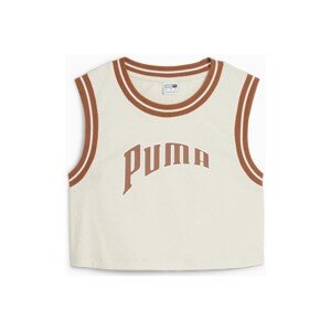 Puma  GRAPHIC CROPPED TEE  Trička & Pola Bílá