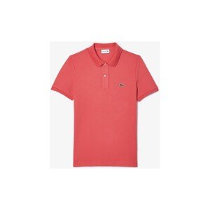 Lacoste  L1212 SHORT SLEEVED RIBBED COLLAR S  Trička & Pola Růžová