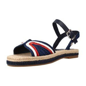 Tommy Hilfiger  ARTISANAL FLAT SANDAL  Sandály Modrá