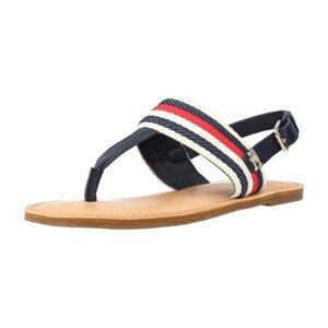 Tommy Hilfiger  FLAT SANDAL CORPORATE  Sandály Modrá