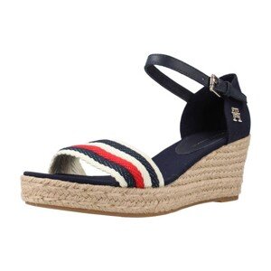 Tommy Hilfiger  MID WEDGE CORPORATE  Sandály Modrá