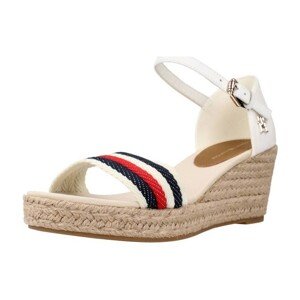 Tommy Hilfiger  MID WEDGE CORPORATE  Sandály Bílá