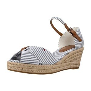 Tommy Hilfiger  HIGH WEDGE SEERSUCKER  Sandály Modrá