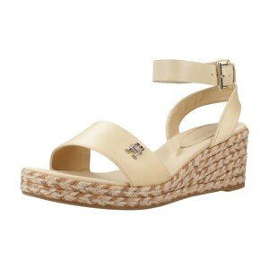 Tommy Hilfiger  COLORFUL WEDGE SATIN SANDAL  Sandály Hnědá