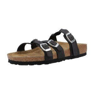 Birkenstock  FRANCA BRAIDED OILED LEAT  Sandály Černá