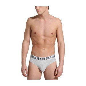 Bikkembergs Underwear  2-PACK HOMBRE SLIP  Boxerky Šedá