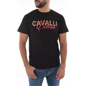 Roberto Cavalli  SXH01C JD060  Trička s krátkým rukávem Černá