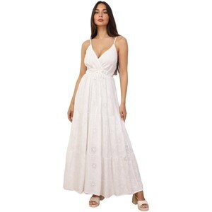La Modeuse  72021_P169129  Společenské šaty Bílá