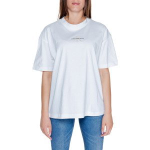 Calvin Klein Jeans  MONOLOGO BOYFRIEND J20J223561  Trička s krátkým rukávem Bílá
