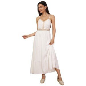 La Modeuse  71552_P168245  Společenské šaty Bílá