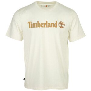 Timberland  Linear Logo Short Sleeve  Trička s krátkým rukávem Bílá