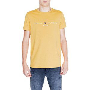 Tommy Hilfiger  TOMMY LOGO TEE MW0MW11797  Polo s dlouhými rukáv Žlutá