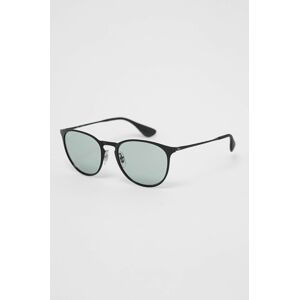 Sluneční brýle Ray-Ban ERIKA METAL dámské, černá barva, 0RB3539