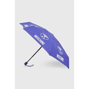 Deštník Moschino fialová barva